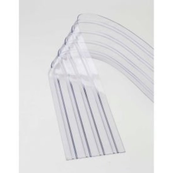 Tmi Replacement 12" x 8' Scratch Resistant Ribbed Clear Strip for Strip Curtains 000-786CP16